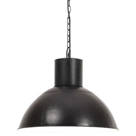 Vidaxl Hänglampa Industriell 25 W Svart Rund 48 Cm E27 Svart