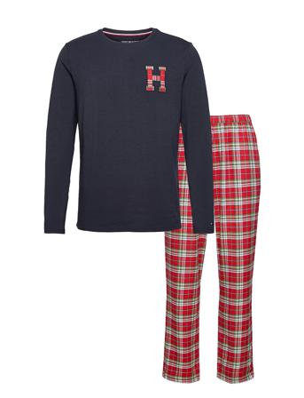 Ls Pant Flannel Slipper Set Patterned Tommy Hilfiger