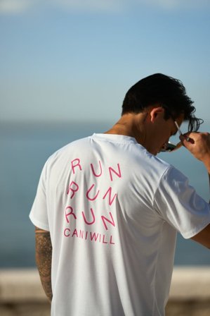 ICANIWILL - Essential Dri-Release Printed T-Shirt White - Herre - ICIW