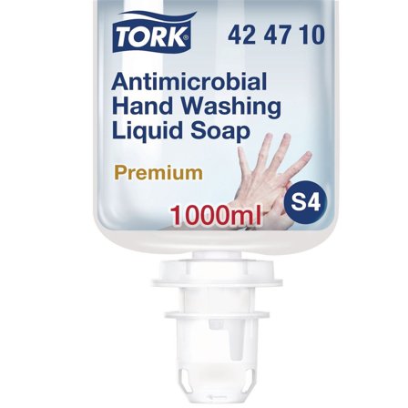 TORK Handtvål S4 Antimikrobiell Flytande 1l - Lyreco - Städ och hygien - Tvål och hygien - Hygiensystem - Tork