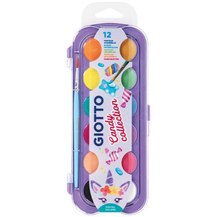 Giotto Candy Collection Acquerelli Set de 12 peintures aquarelles
