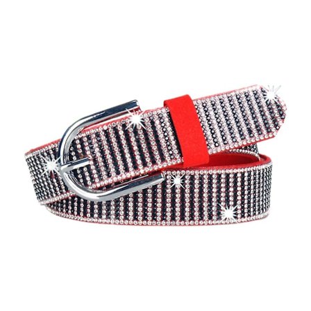 Rhinestone Bælter til Kvinder Mænd Let Luksus Bælte til Jeans C