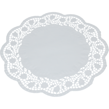 FATPAPIR RUND HVIT 24CM