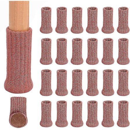 24 Pak Stolebeskyttere til Møbelben - Tykke Sokker