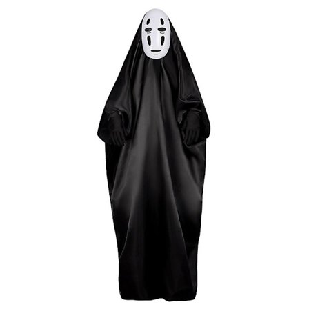 Cosplay-asu Spirited Away No Face Kaonashi Cosplay-asu Halloween-koristejuhla-asu Maski Vaatteet Hanskat Set Lahjat