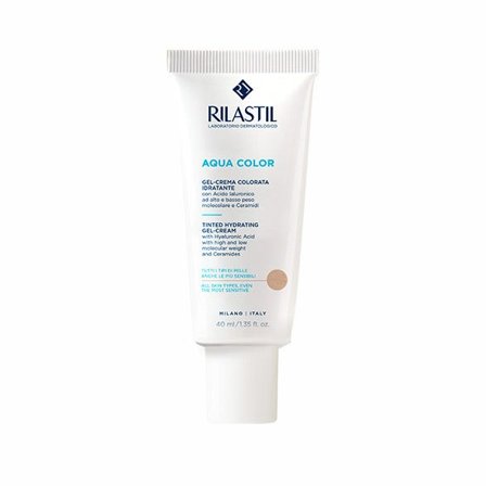 Rilastil Aqua Color Gel Crema Colorata Idratante Tonalità Medium