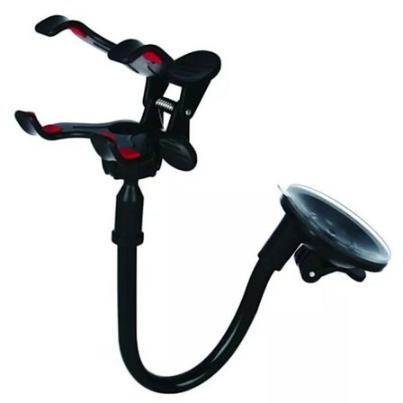Setty Froggy Leg Universal Adjustable Car Phone Holder for Windshield – Black