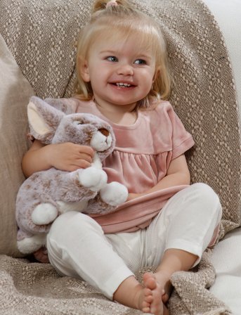 Teddykompaniet Dreamies- Rabbit, Melange - Grey - ONE SIZE