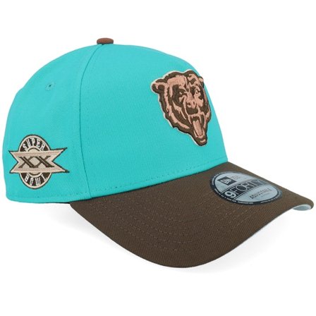 New Era - NFL Bleu adjustable Casquette - Hatstore Exclusive x Chicago Bears 9FORTY Teal/Walnut A-Frame Adjustable @ Hatstore