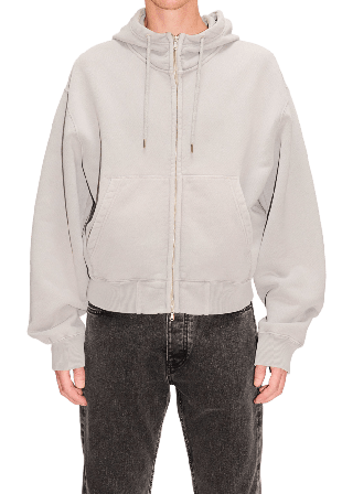 Hope Bubble Zip Hoodie Dove Grey Överdelar Herr Grå 50