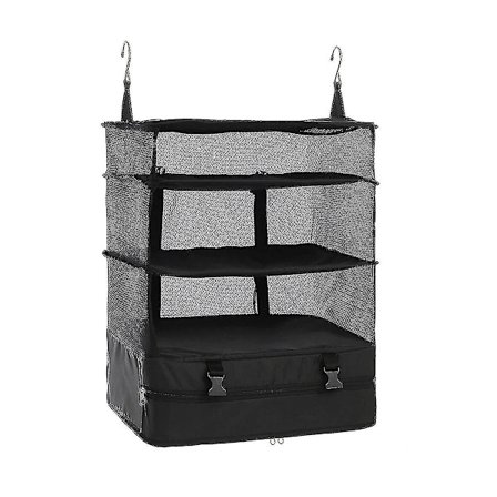 Reisebagasje Organiserende Hyller Bag Koffertpakking Kvadratisk Sammenleggbar Hengende Garderobe Oppbevaringspose-yuhao