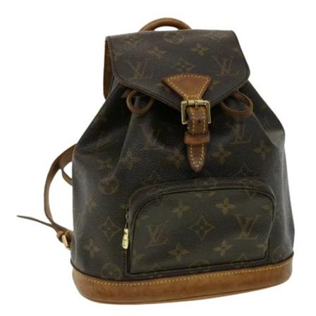 Louis Vuitton Vintage Pre-owned Canvas backpacks brun, Dam Vintage Väskor, Dam, Storlek: ONE SIZE