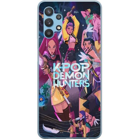 Kompatibel Mobilcover til Samsung Galaxy A32 5G Kpop Demon Hunters Fuld Hold Idol Kamp Scene Blades Magisk Kraft