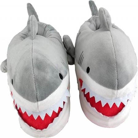 (26cm) Gris Gris Tøfler Sjove Dyretøfler Dame Herre Vinter Hjemmetøfler Varme Ældre Børn Tøfler