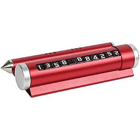 Mobiltelefon Multifunktionell Tillfällig Nödhammare - Röd