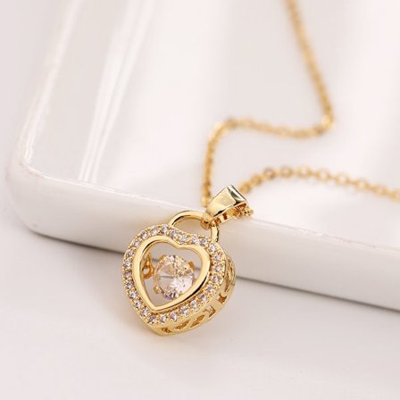 Nytt halsband i titanstål, modernt, enkelt, litet design