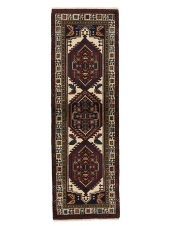 Ardebil Rug 66X208 Runner Black/Brown Wool, Persia