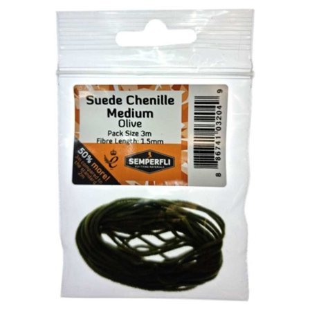 Semperfli Suede Chenille 1.5mm Medium - Olive