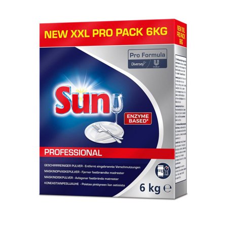 SUN Maskindisk Pro Formula XXL 6kg - Lyreco - Städ och hygien - Diskrengöring - Maskindiskmedel