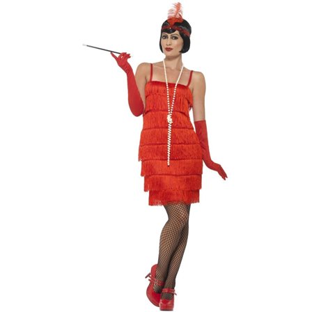 20-tals Klänning Maskeraddräkt Röd S - Partyninja.se