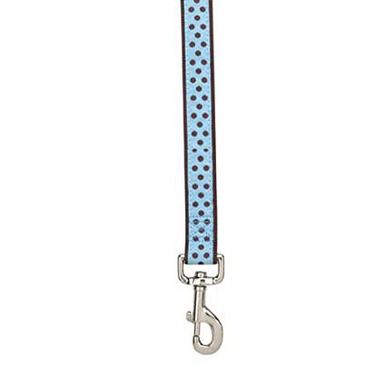 Pastel Polka Dot Koppel Blå - Textilkoppel, Rullkoppel, Draglinor, Läderkoppel, Långlinor, Flexikoppel på Doggie.se