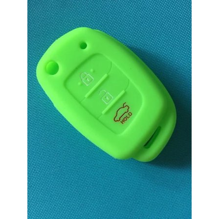 Pusakieyy 3-knapps silikon bilfjärrkontroll Flip Key Fob Cover Case för Hyundai Creta I10 I20 Tucson Elantra Santa Fe 2016 2017