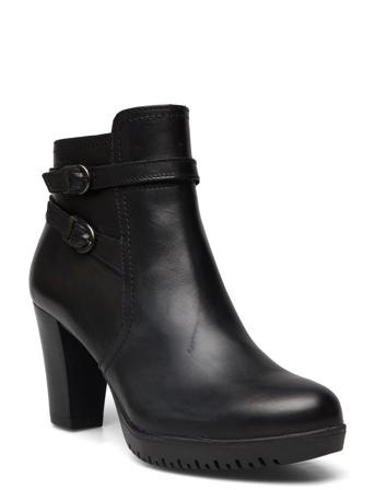 Women Boots Shoes Boots Ankle Boots Ankle Boot - Heel Svart Tamaris*Betinget Tilbud