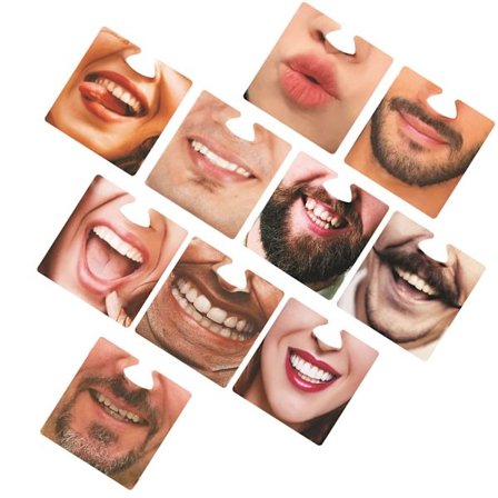 10 stk. ansigtsbeskyttelse og kopmåtter kollektion ansigtskop pude papir tekstur