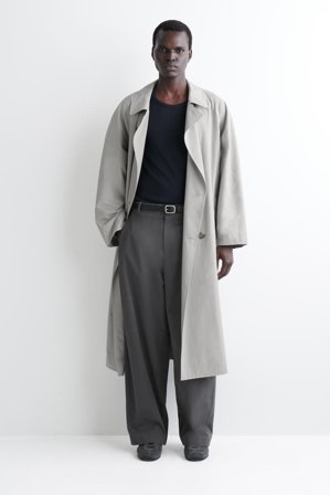 COS Men's Canotta Slim In Cotone A Coste in Blu