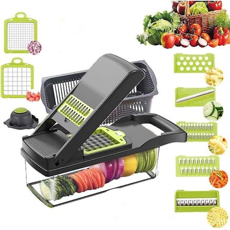 Vihannesleikkuri, ruokaleikkuri sipulikuutioija vihannesleikkuri