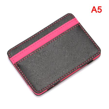 Herr Pu-läder Magic Plånbok Pengaklämmor Slim Plånbokshållare Thi