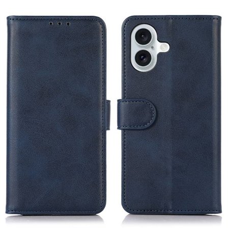 iPhone 16 Skal Läder Blå