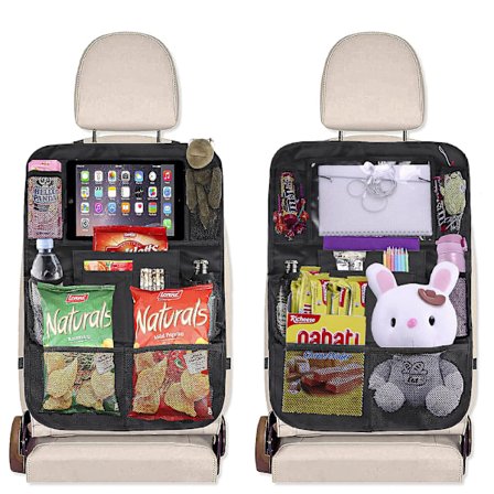 Musta Auton Takapenkin Järjestäjä Kosketusnäyttöisen Tablet-pidikkeen kanssa