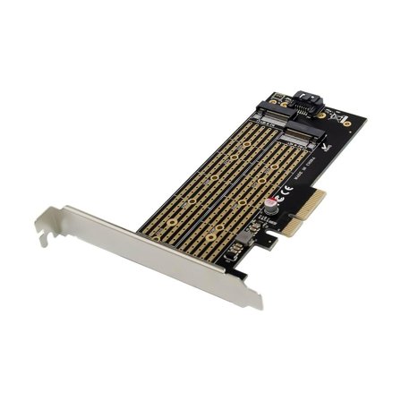 MicroConnect grensesnittsadapter - M.2 NVMe Card - PCIe 3.0 x4, SATA 6Gb/s