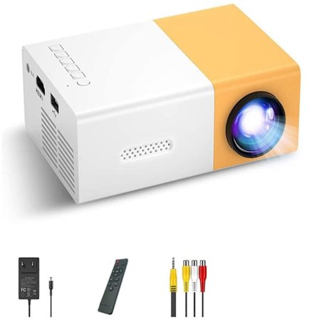 Ny 1080p Hemmabio USB HDMI AV Mini Bärbar HD LED-projektor