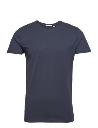 Regular Fit Round Neck T-Shirt T-shirts Short-sleeved Blå Revolution