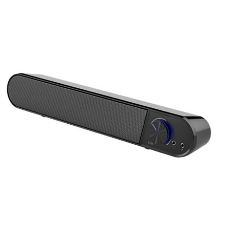 Trådløs Computerhøjttaler USB Soundbar med Mic Mikrofon Stereo Lyd Højttalere til Laptok Desktop No