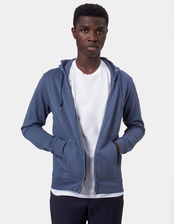 Classic Organic Zip Hood - Faded Black 2XL