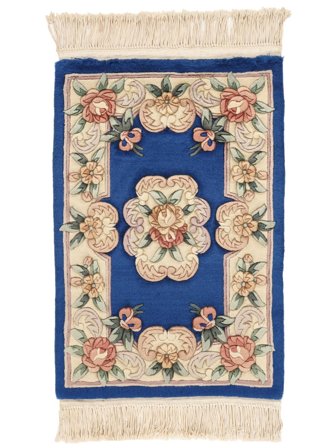 Kina 90 Line Matta Handknuten 60X90 Beige/Brun Kina