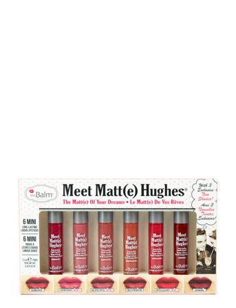 Meet Matte Hughes 6 Pack Mini Kit #12 Lipgloss Makeup Lyserød The Balm