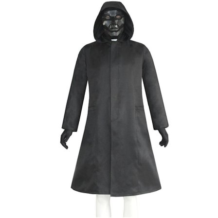 Squid Game Manager Jakke med Maske og Handsker - Kompatibel med Gos M