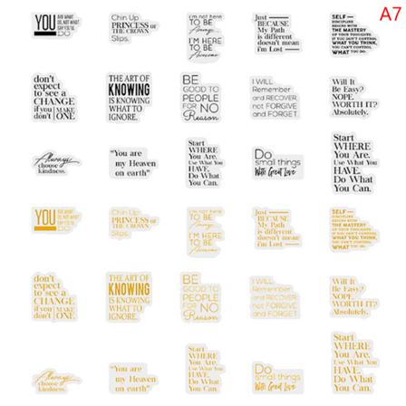 30st/pack Pet Bronzing Craft Stickers Engelska Fraser För Coll