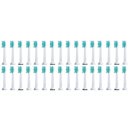 Sonicare-kompatibla ersättningstandborsthuvuden - 4, 8, 12, 16, 20, 24 eller 32 pack