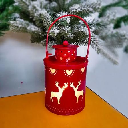 Julelys Led Vindlampe RØD Red