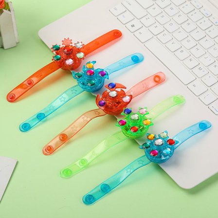 5 stk. LED lysende Fidget Spinner armbånd Børnefest gaver, LED