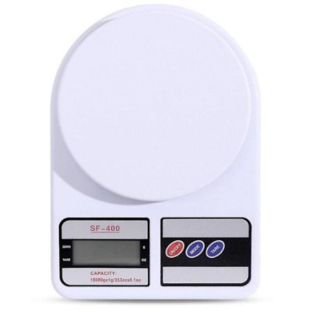 Köksvåg som väger med hög precision i hemmet och väger elektroniska gram av te-vågar i köket.