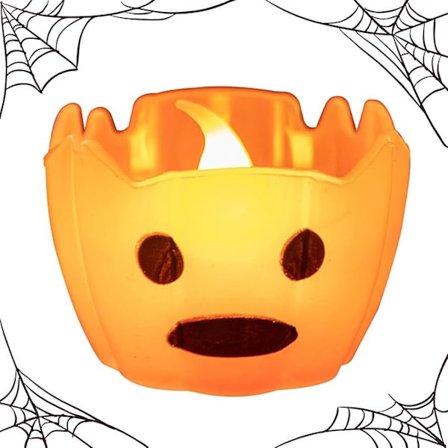 Græskar Flameless Candle, Pumpkin Candle Light | Græskar elektronisk lys - Moderigtigt LED Flameless Trick Toy