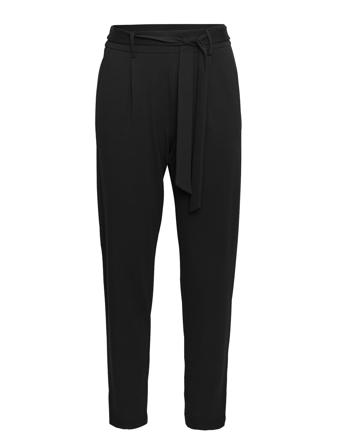Mschpopye Pants Bottoms Trousers Straight Leg Black MSCH Copenhagen