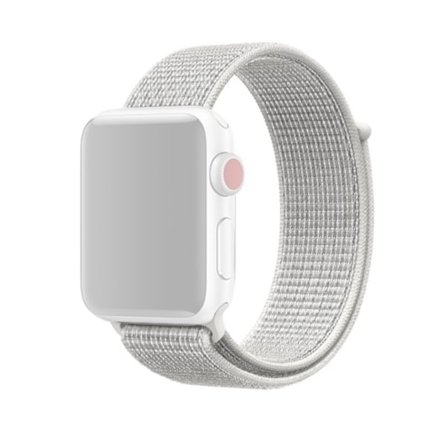Nylonkellonauha Apple Watch Series 10 42mm Valkoinen