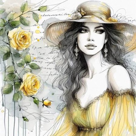 Vackra Kvinnor Poster A4